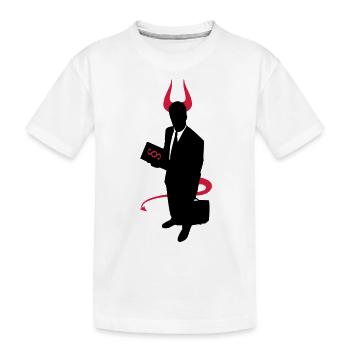 Devil's advocate - Kids' Premium Organic T-Shirt - white - Front