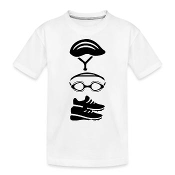 triathlon - T-shirt bio Premium Enfant - blanc - Devant