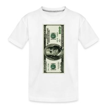 Geld - Kinder Premium Bio T-Shirt - Weiß - Vorne