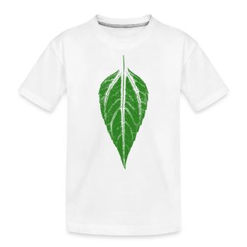 Leaf Jerusalem artichoke - Kids' Premium Organic T-Shirt - white - Front