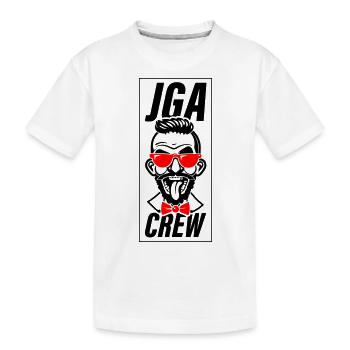 Enterrement de vie de garçon Équipage Enterrement de vie de garçon - T-shirt bio Premium Enfant - blanc - Devant