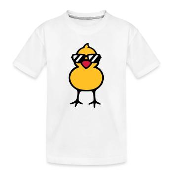 cool chick (rd) - T-shirt bio Premium Enfant - blanc - Devant