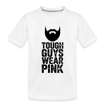 Les durs à cuire portent du rose - T-shirt bio Premium Enfant - blanc - Devant