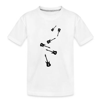 Instrument de guitare - T-shirt bio Premium Enfant - blanc - Devant