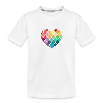 LIEBE - so kostbar wie Diamanten - Kinder Premium Bio T-Shirt - Weiß - Vorne