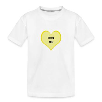 Hug me - Kids' Premium Organic T-Shirt - white - Front
