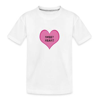 Sweetheart - Kids' Premium Organic T-Shirt - white - Front