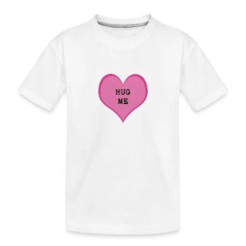 Hug me - Kids' Premium Organic T-Shirt - white - Front