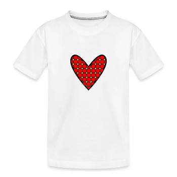 LIEBE. PAAR. ICH HABE GERADE GEHEIRATET. Junggesellinnenabschied. VALENTINSTAG. - Kinder Premium Bio T-Shirt - Weiß - Vorne