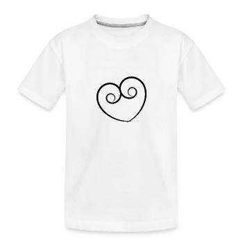 VALENTINSTAG. Junggesellinnenabschied. ICH LIEBE DICH. ICH LIEBE DICH. LIEBE - Kinder Premium Bio T-Shirt - Weiß - Vorne