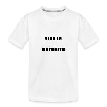 RETRAITE. RETRAITE. RETRAITEE. RETRAITE - T-shirt bio Premium Enfant - blanc - Devant