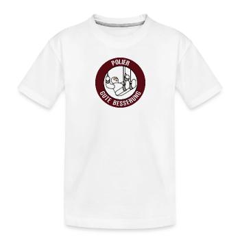 Gute Besserung Polier Krank Gesundheit Genesung - Kinder Premium Bio T-Shirt - Weiß - Vorne