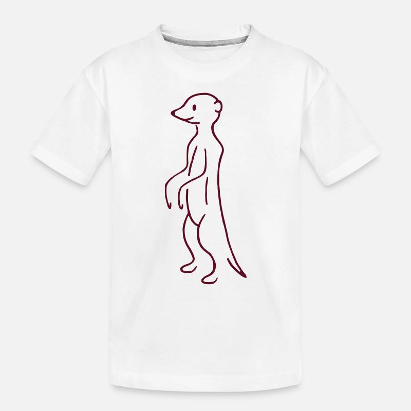 Erdmännchen - Kinder Premium Bio T-Shirt - Weiß