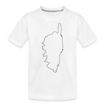 Korsika - Kinder Premium Bio T-Shirt - Weiß - Vorne