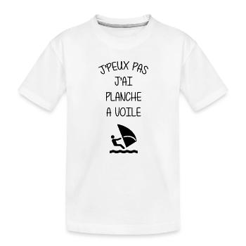 Planche à Voile / Véliplanchiste / Surf / Plage - T-shirt bio Premium Enfant - blanc - Devant