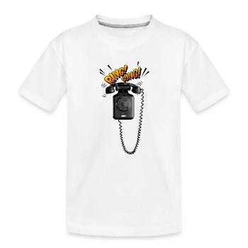 Telefon ohne Touch-Screen - Kinder Premium Bio T-Shirt - Weiß - Vorne