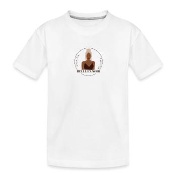 BELLE EN NOIR - Kids' Premium Organic T-Shirt - white - Front