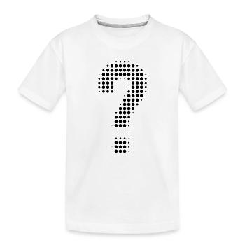 Optique pixel point d’interrogation - T-shirt bio Premium Enfant - blanc - Devant