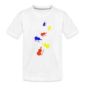 Instrument de violon - T-shirt bio Premium Enfant - blanc - Devant