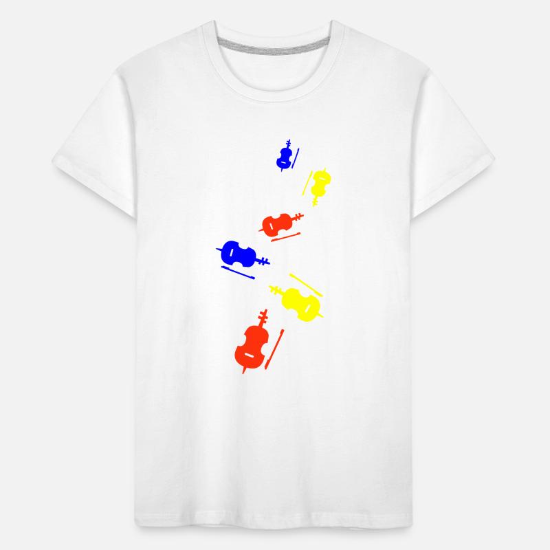 Violin instrument Kids' Premium Organic T-Shirt