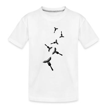Bratwurst Fleisch icon - Kinder Premium Bio T-Shirt - Weiß - Vorne