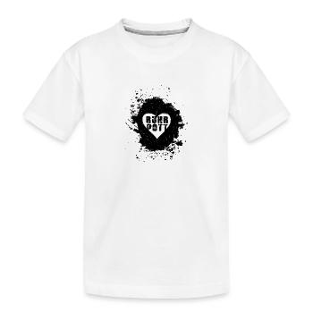 ruhrpott, herz, ,schwarz,love,ruhrgebiet - Kinder Premium Bio T-Shirt - Weiß - Vorne