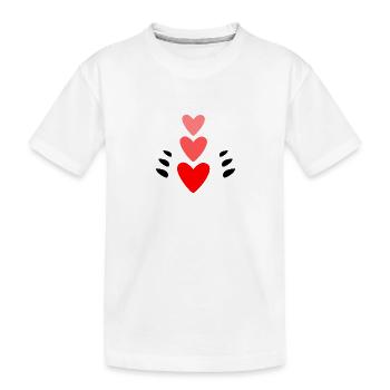 GELIEBTE. MEISTER. VIELEN DANK. DANKE, HERRIN. OFFENE STELLE - Kinder Premium Bio T-Shirt - Weiß - Vorne