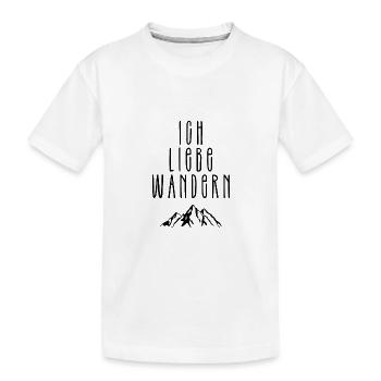 J’adore la randonnée - T-shirt bio Premium Enfant - blanc - Devant