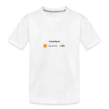 Aktuell im Flugmodus Lustig Introvertiert Offline - Kinder Premium Bio T-Shirt - Weiß - Vorne