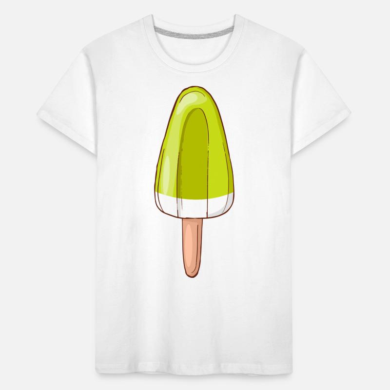 Eis Speiseeis Eiskrem Eiscreme Kugeleis Eisbecher Kinder Premium Bio T-Shirt