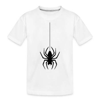 fil en rappel toile d'araignée araignée logo design dégoût - T-shirt bio Premium Enfant - blanc - Devant
