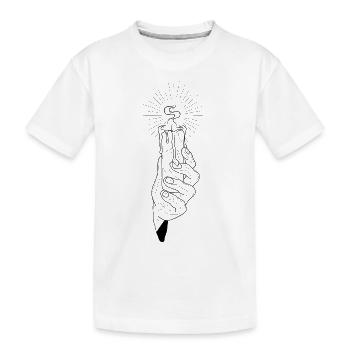 Bougie - T-shirt bio Premium Enfant - blanc - Devant