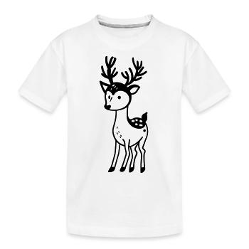 Cerf - T-shirt bio Premium Enfant - blanc - Devant
