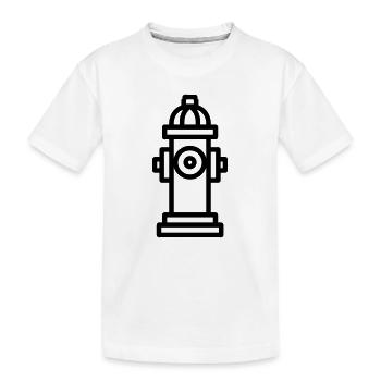 borne incendie - T-shirt bio Premium Enfant - blanc - Devant