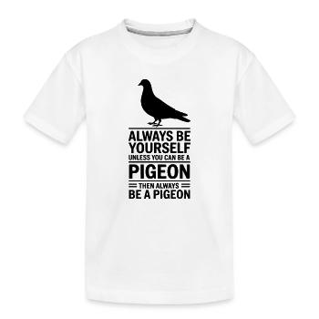 Paroles de colombes Colombes Cadeau drôle de colombe - T-shirt bio Premium Enfant - blanc - Devant