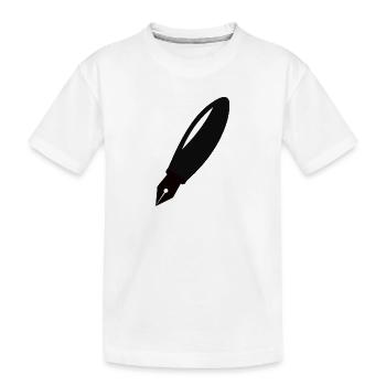 Remplissage de stylo - T-shirt bio Premium Enfant - blanc - Devant