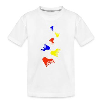 Piano music instrument - Kids' Premium Organic T-Shirt - white - Front
