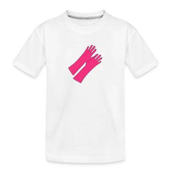 Gummihandschuhe _gg1 - Kinder Premium Bio T-Shirt - Weiß - Vorne