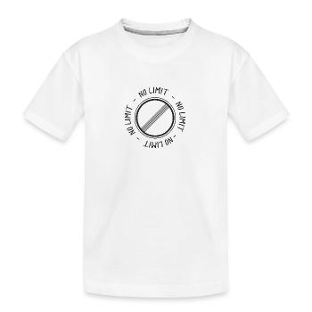 No Limit - Kids' Premium Organic T-Shirt - white - Front