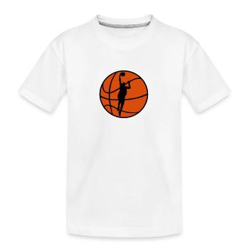 Basketball & Basketball Player - T-shirt bio Premium Enfant - blanc - Devant