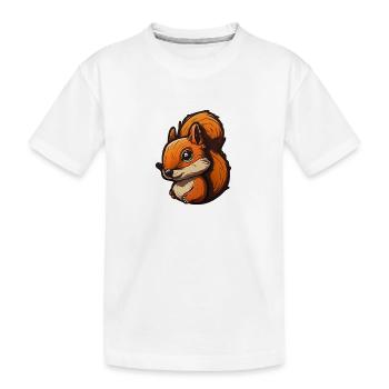 Écureuil - T-shirt bio Premium Enfant - blanc - Devant