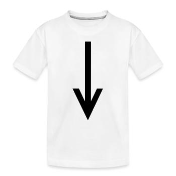 arrow - Kids' Premium Organic T-Shirt - white - Front