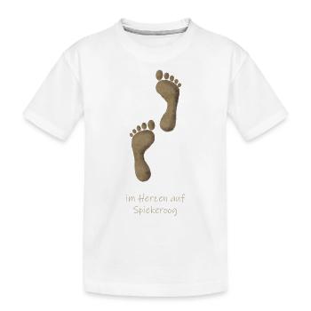 Spiekeroog Sand - Kinder Premium Bio T-Shirt - Weiß - Vorne