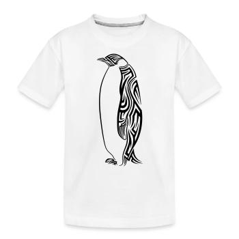 Tatouage tribal de pingouin - T-shirt bio Premium Enfant - blanc - Devant