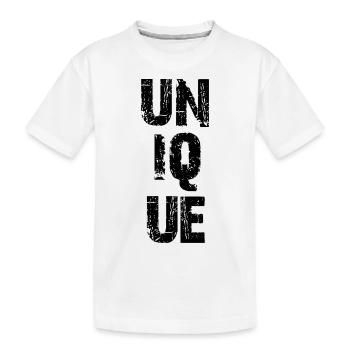 unique - T-shirt bio Premium Enfant - blanc - Devant