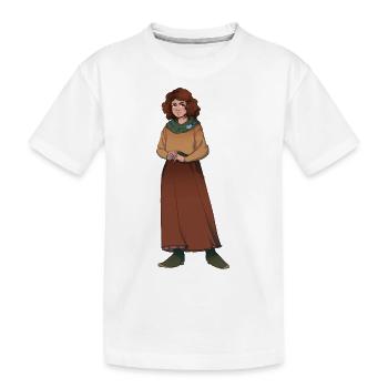 Julia - Kinder Premium Bio T-Shirt - Weiß - Vorne