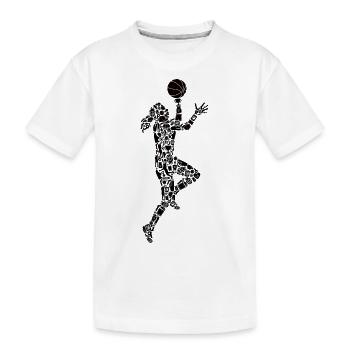 Basketball Player Symbols Women Basketball - Kids' Premium Organic T-Shirt - white - Front