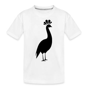 Petit paon - T-shirt bio Premium Enfant - blanc - Devant