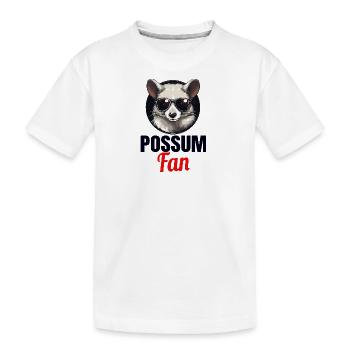 Opossum Possum Vintage Possumm Oppossum - Kinder Premium Bio T-Shirt - Weiß - Vorne