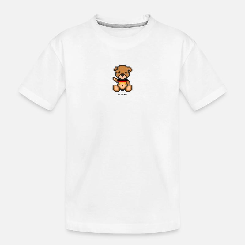 Pixel MiniBear Germany - T-shirt bio Premium Enfant - blanc